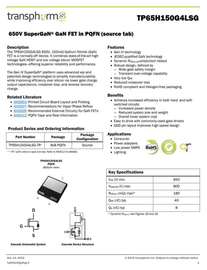 笔电用户福音，锐仕嘉联合transphorm推出330W小型氮化镓电源方案